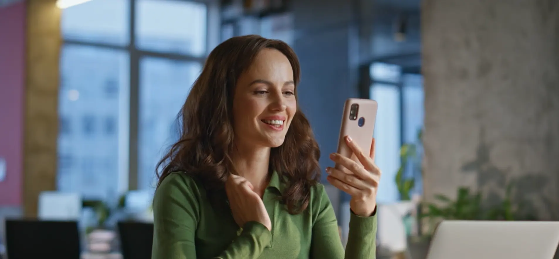 Person sending money online